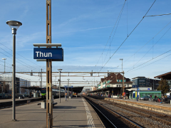 Bahnstrecke Thun–Uetendorf: Nächtliche Sperrungen wegen Reparaturarbeiten im Juli 2026