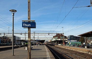 Bahnstrecke Thun–Uetendorf: Nächtliche Sperrungen wegen Reparaturarbeiten im Juli 2026
