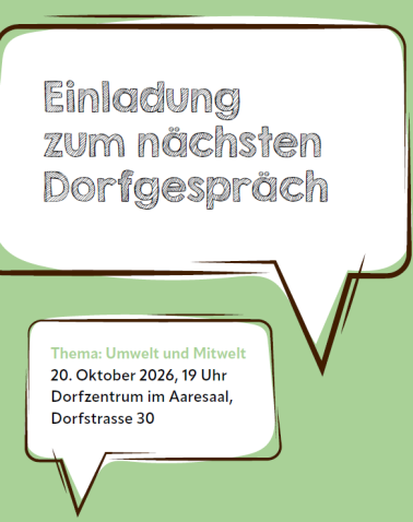Dorfgespräch Oktober 2026
