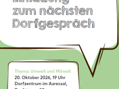 Dorfgespräch Oktober 2026
